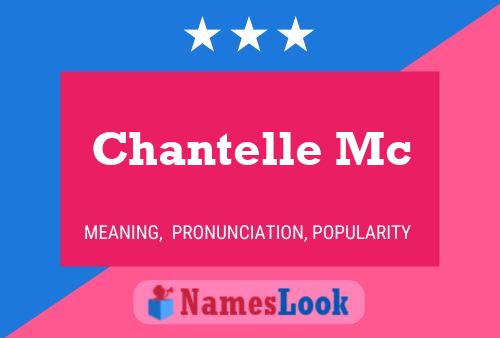 Poster del nome Chantelle Mc