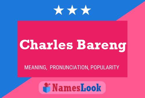 Poster del nome Charles Bareng