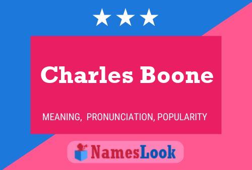 Poster del nome Charles Boone