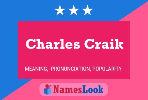 Poster del nome Charles Craik