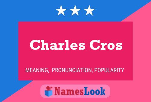 Poster del nome Charles Cros