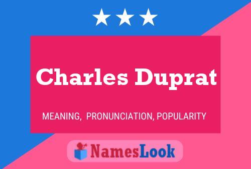 Poster del nome Charles Duprat