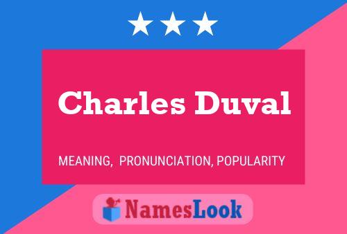 Poster del nome Charles Duval