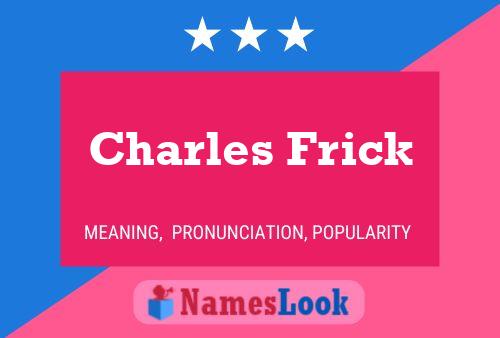 Poster del nome Charles Frick