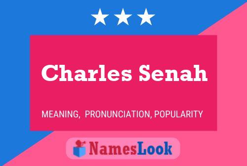 Poster del nome Charles Senah