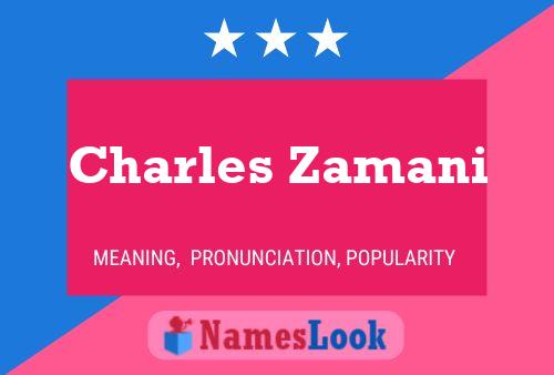 Poster del nome Charles Zamani