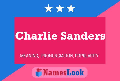 Poster del nome Charlie Sanders