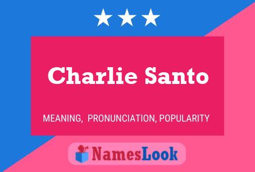 Poster del nome Charlie Santo