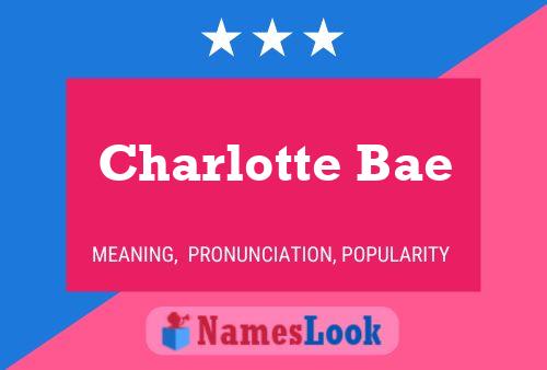 Poster del nome Charlotte Bae