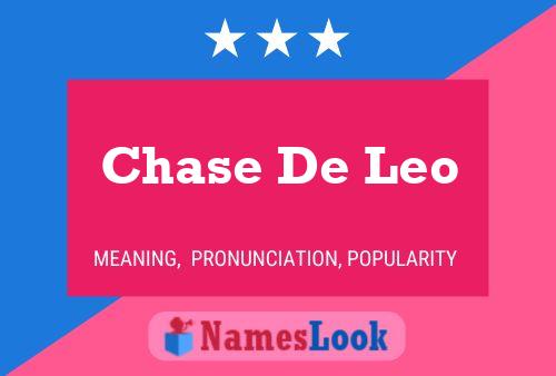 Poster del nome Chase De Leo