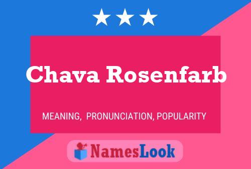 Poster del nome Chava Rosenfarb