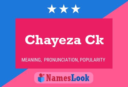 Poster del nome Chayeza Ck