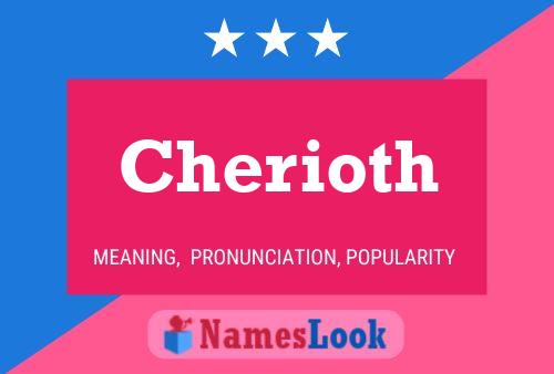 Poster del nome Cherioth