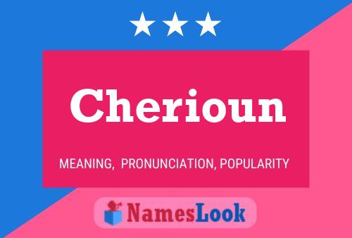 Poster del nome Cherioun