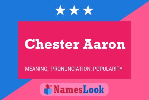 Poster del nome Chester Aaron