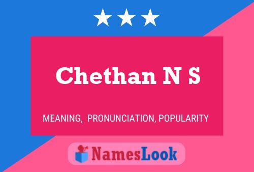 Poster del nome Chethan N S