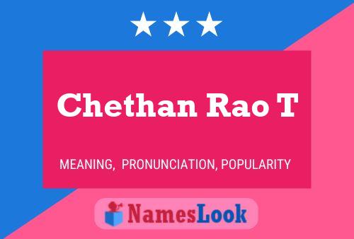 Poster del nome Chethan Rao T