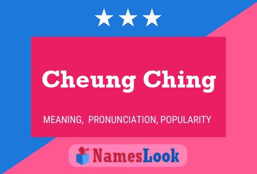 Poster del nome Cheung Ching