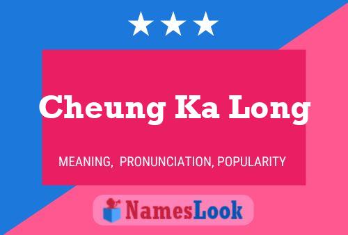 Poster del nome Cheung Ka Long