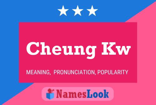 Poster del nome Cheung Kw