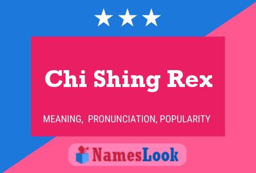 Poster del nome Chi Shing Rex