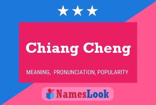 Poster del nome Chiang Cheng