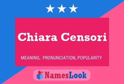 Poster del nome Chiara Censori