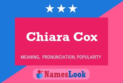 Poster del nome Chiara Cox