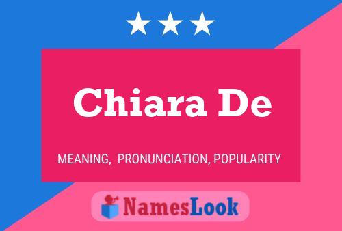 Poster del nome Chiara De