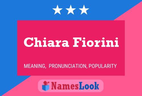 Poster del nome Chiara Fiorini