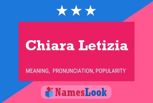 Poster del nome Chiara Letizia