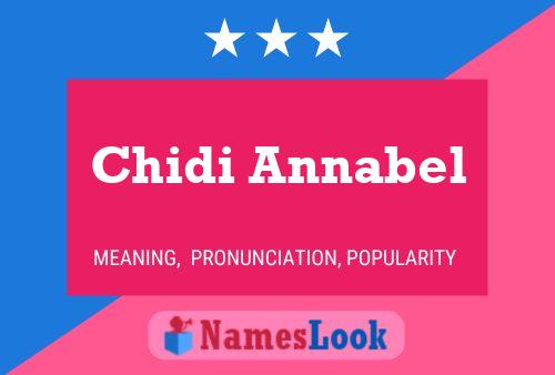 Poster del nome Chidi Annabel