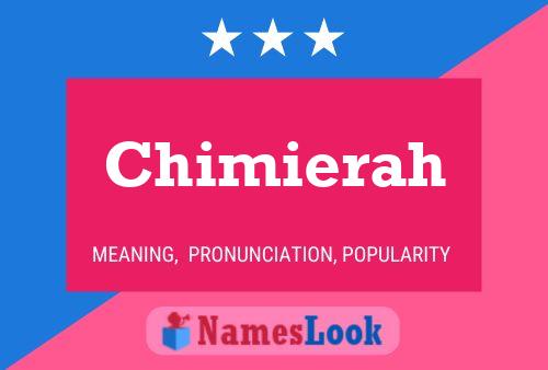 Poster del nome Chimierah