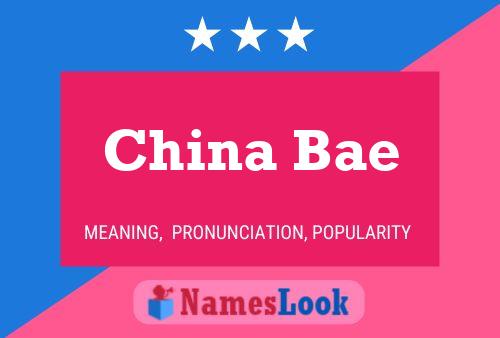 Poster del nome China Bae