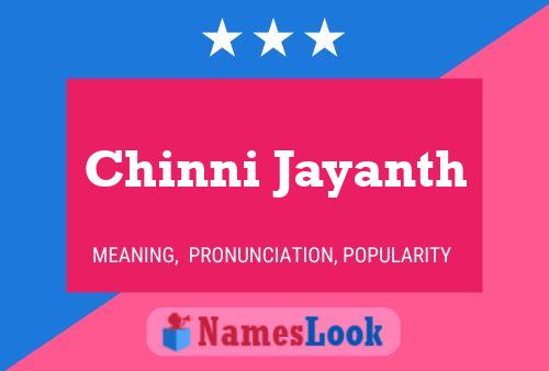 Poster del nome Chinni Jayanth