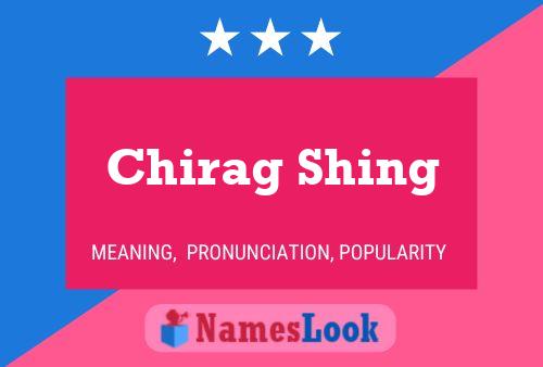 Poster del nome Chirag Shing