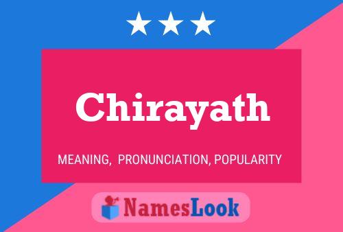 Poster del nome Chirayath