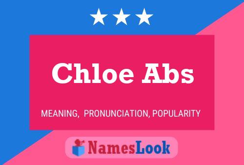 Poster del nome Chloe Abs