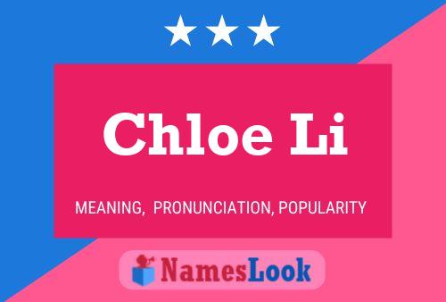 Poster del nome Chloe Li