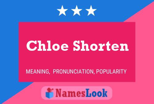 Poster del nome Chloe Shorten