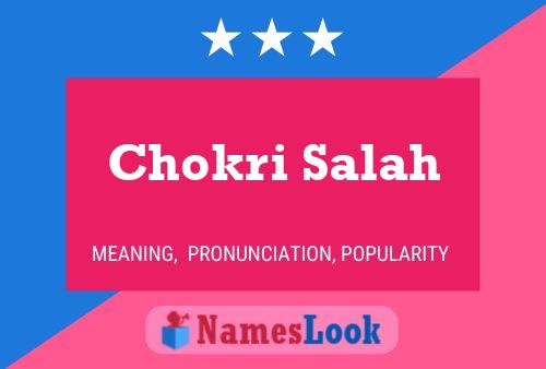 Poster del nome Chokri Salah