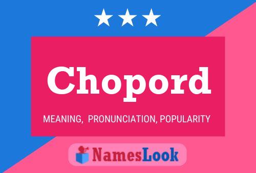 Poster del nome Chopord