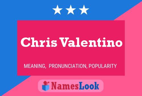 Poster del nome Chris Valentino