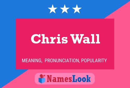 Poster del nome Chris Wall