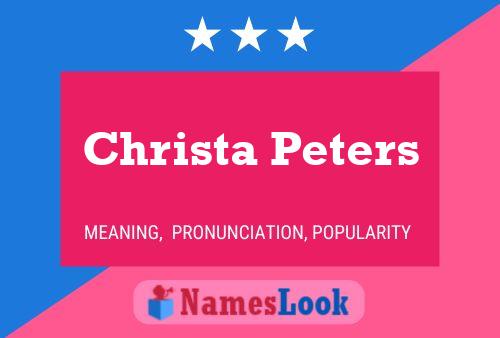 Poster del nome Christa Peters