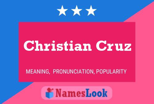 Poster del nome Christian Cruz