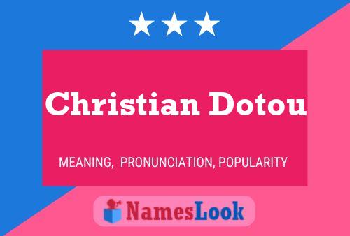 Poster del nome Christian Dotou