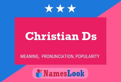 Poster del nome Christian Ds