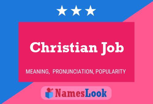 Poster del nome Christian Job