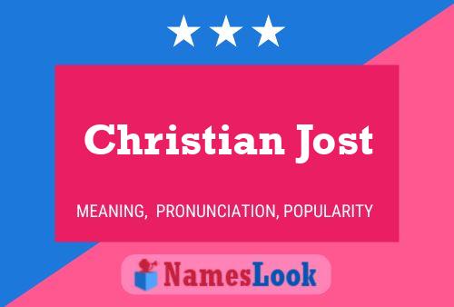 Poster del nome Christian Jost